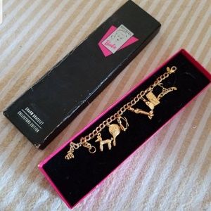 Rare Nostalgic Barbie gold charm bracelet